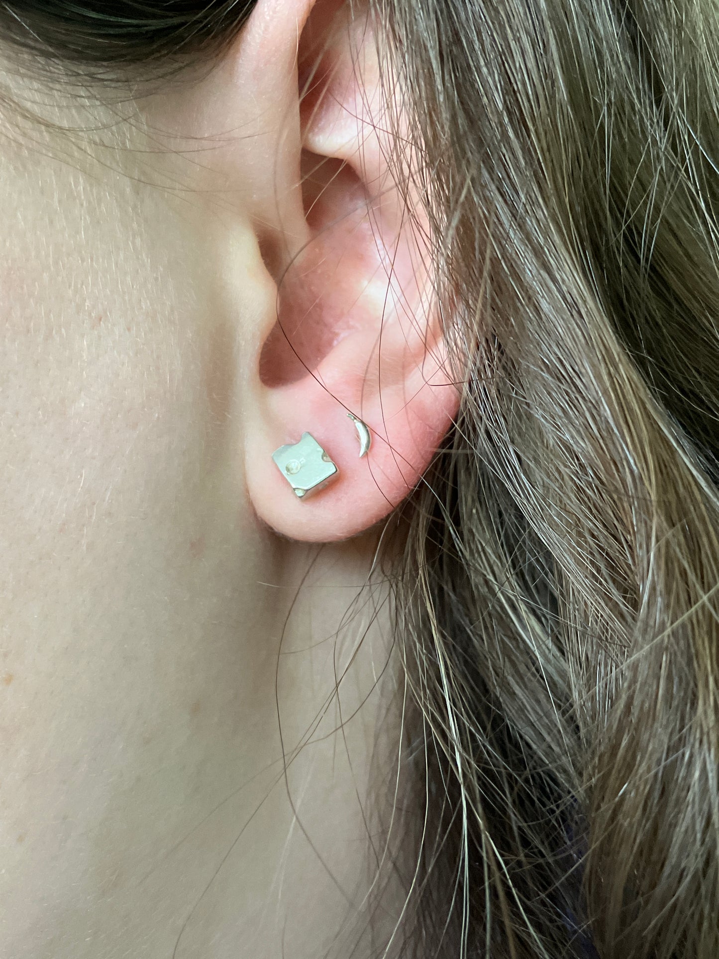 Food Studs - Sterling Silver Stud Earrings