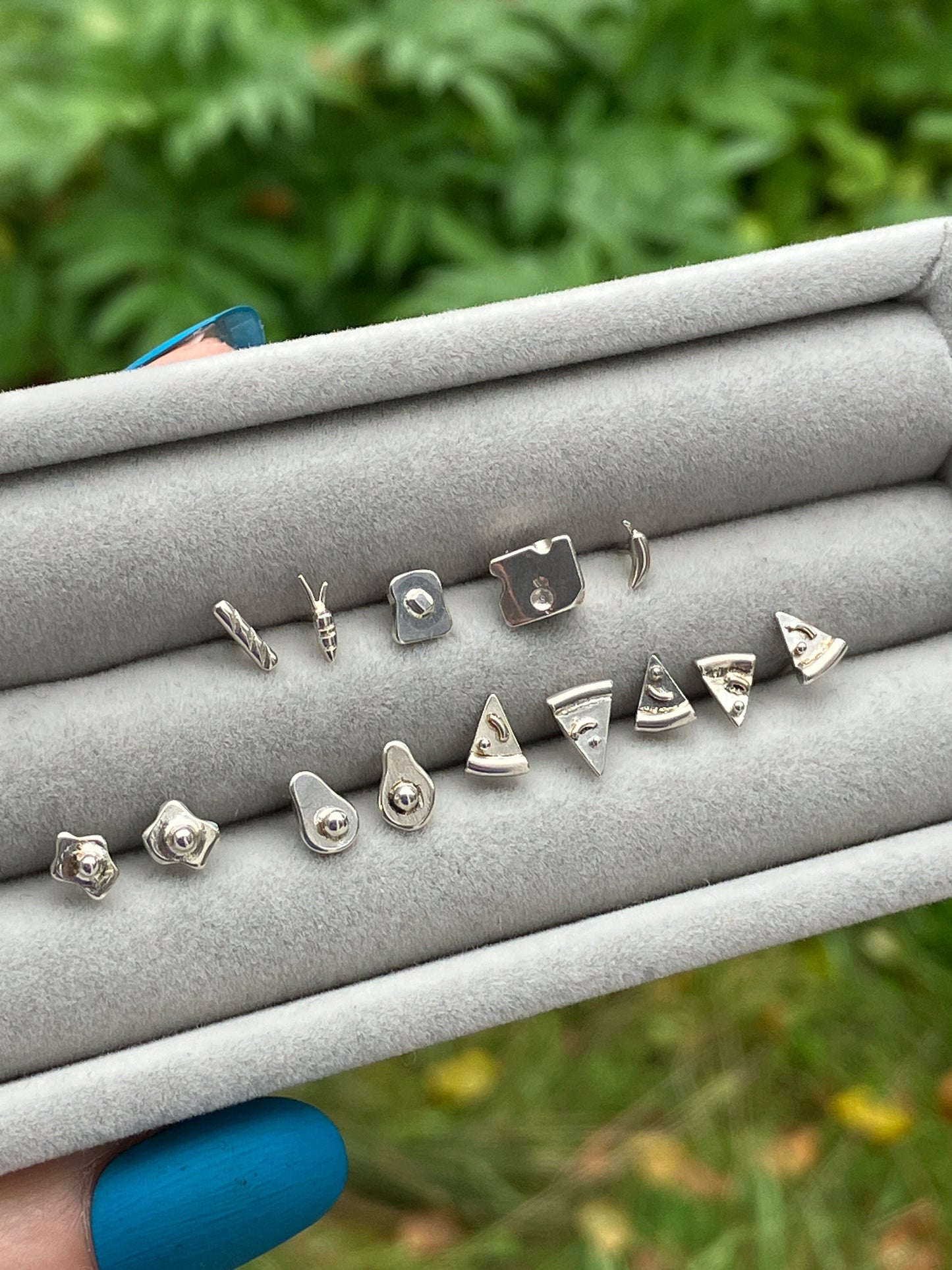 Food Studs - Sterling Silver Stud Earrings