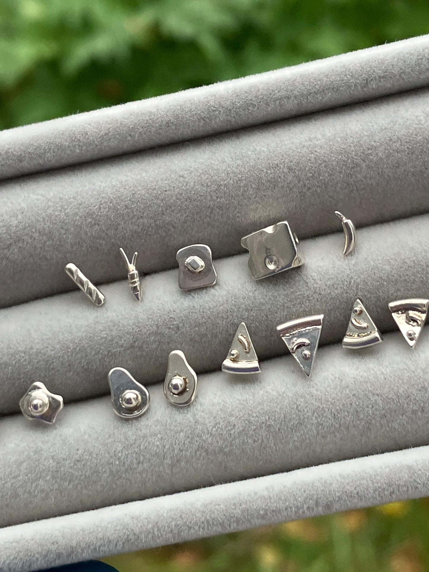 Food Studs - Sterling Silver Stud Earrings