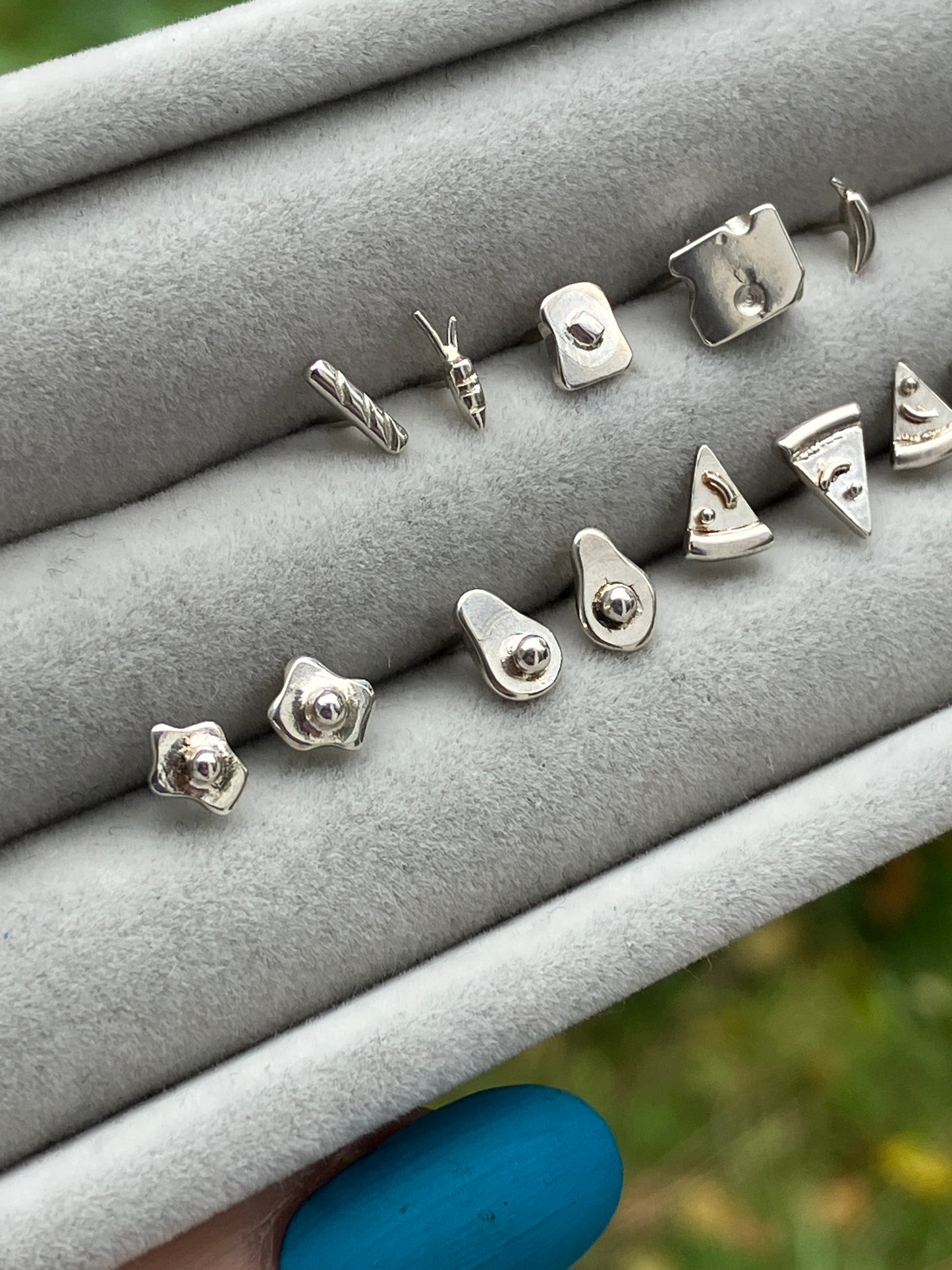 Food Studs - Sterling Silver Stud Earrings