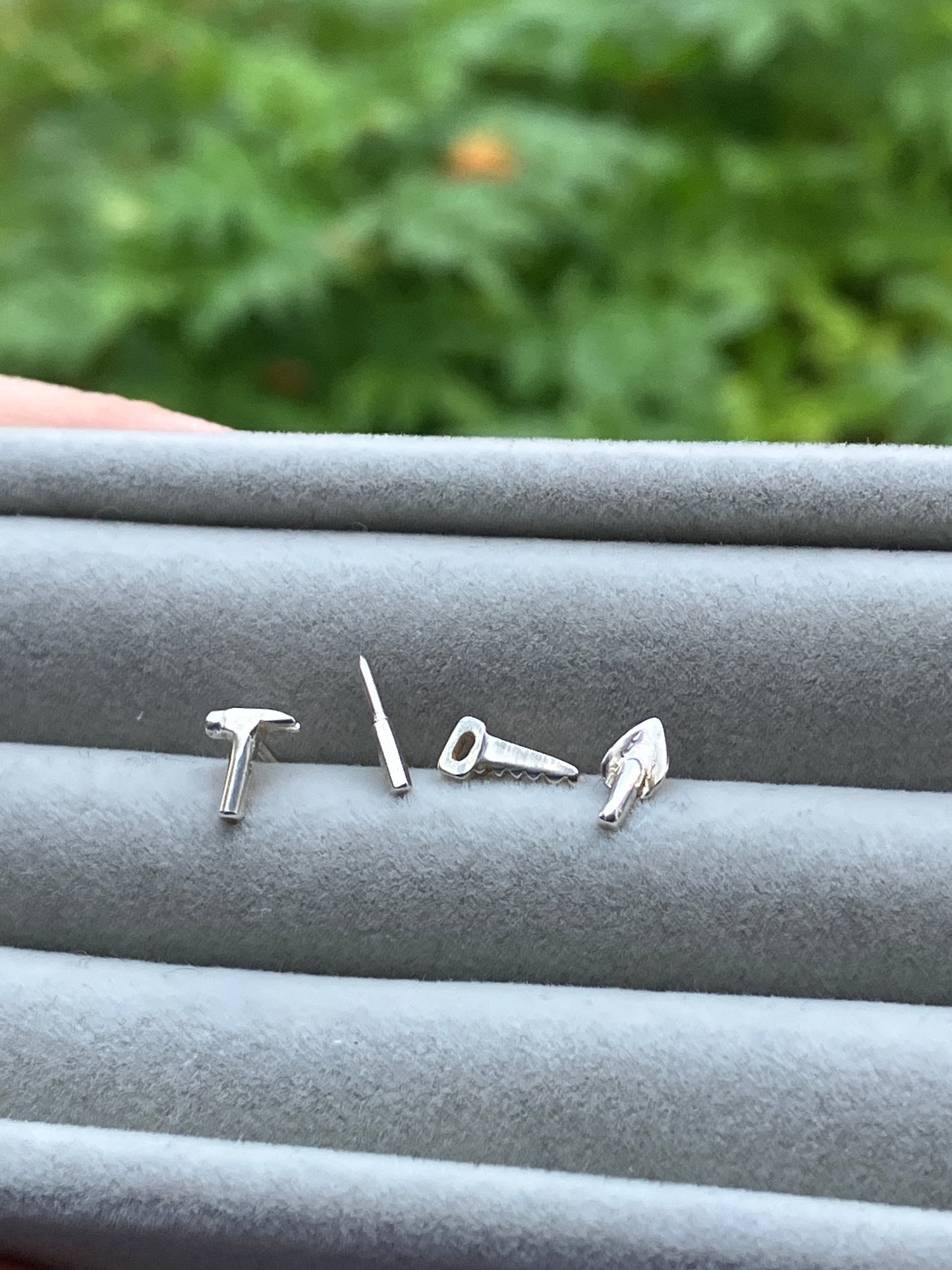 Tool Studs - Sterling Silver Stud Earrings