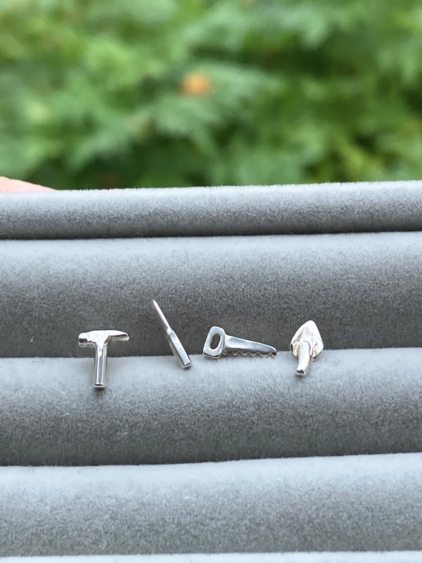 Tool Studs - Sterling Silver Stud Earrings