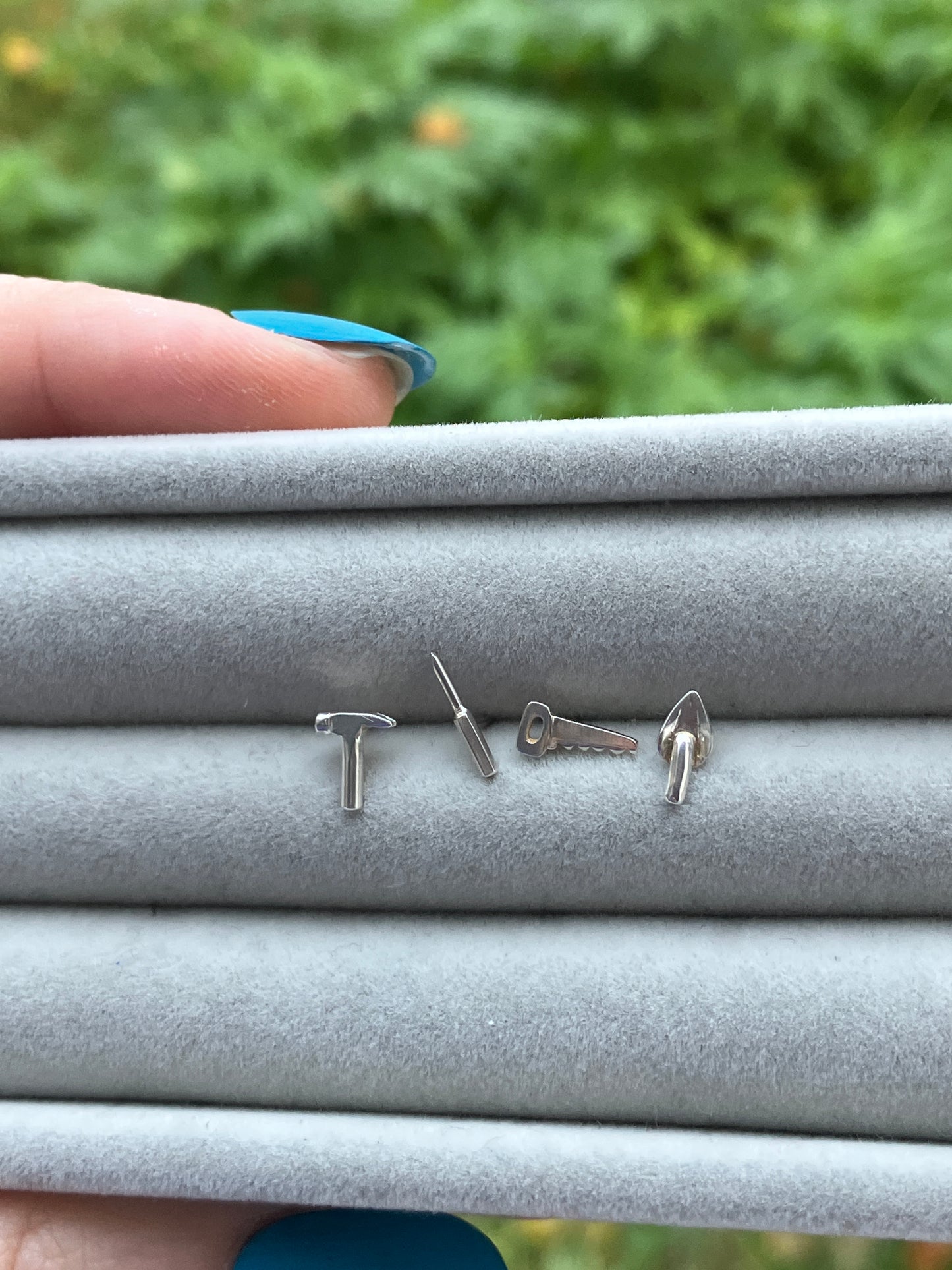 Tool Studs - Sterling Silver Stud Earrings