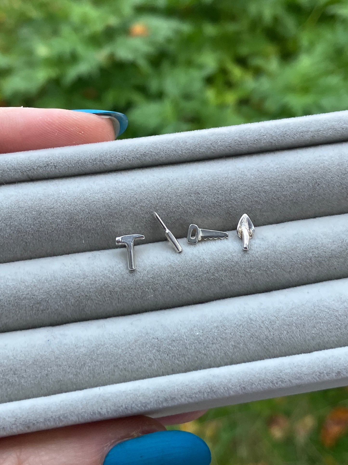 Tool Studs - Sterling Silver Stud Earrings