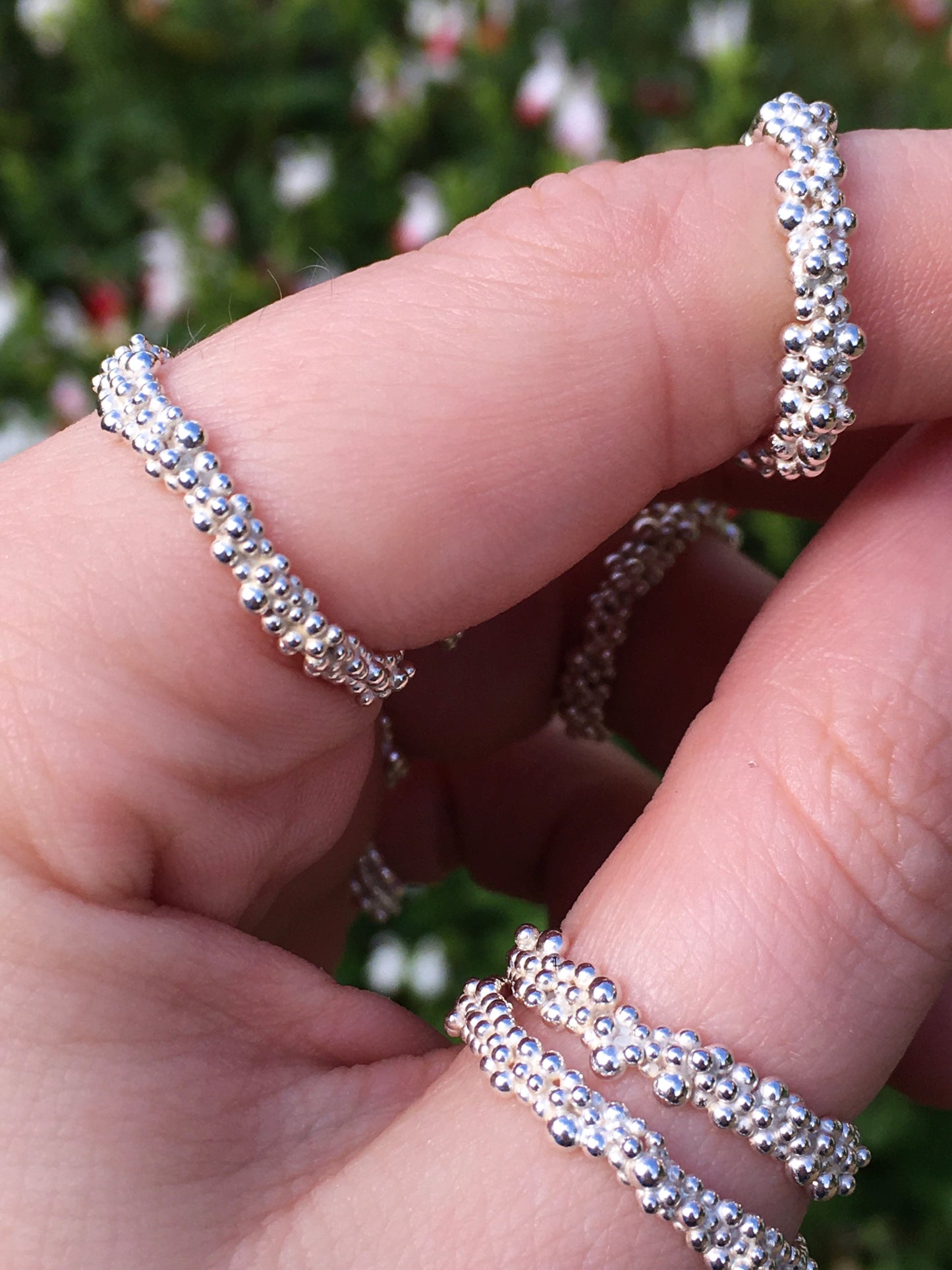 Imogen Ring - Sterling Silver Granulation Ring