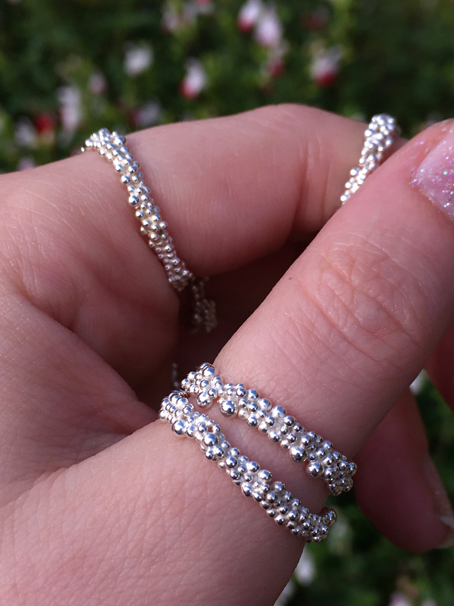 Imogen Ring - Sterling Silver Granulation Ring