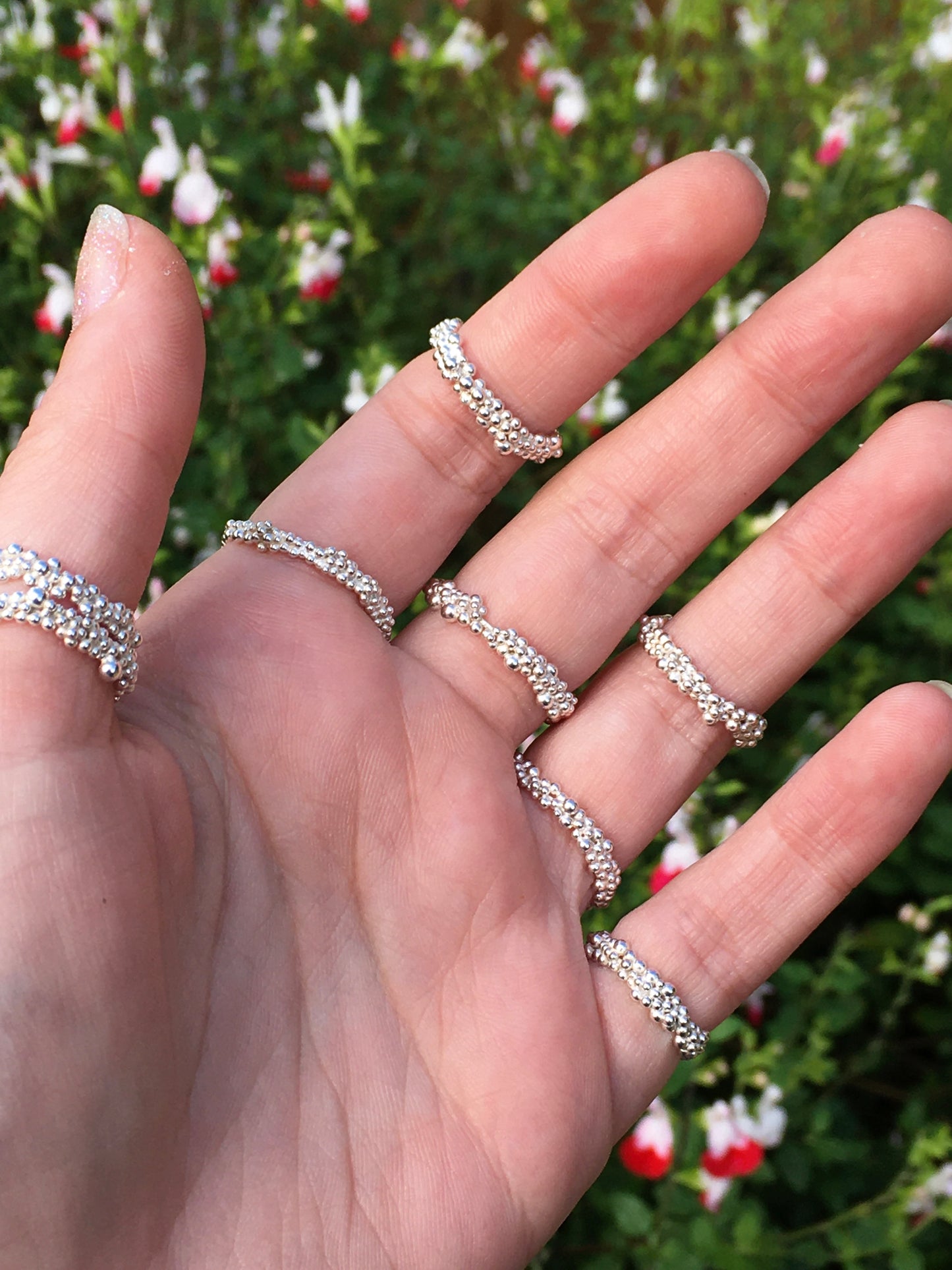 Imogen Ring - Sterling Silver Granulation Ring