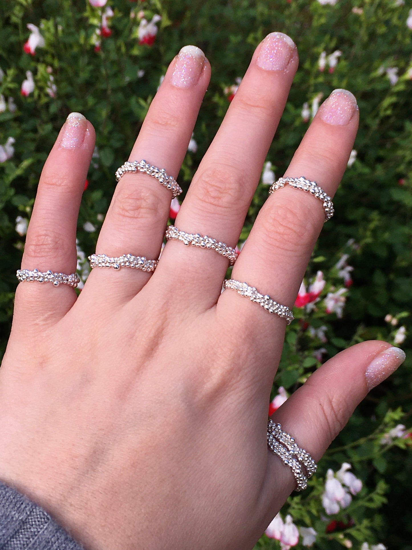 Imogen Ring - Sterling Silver Granulation Ring