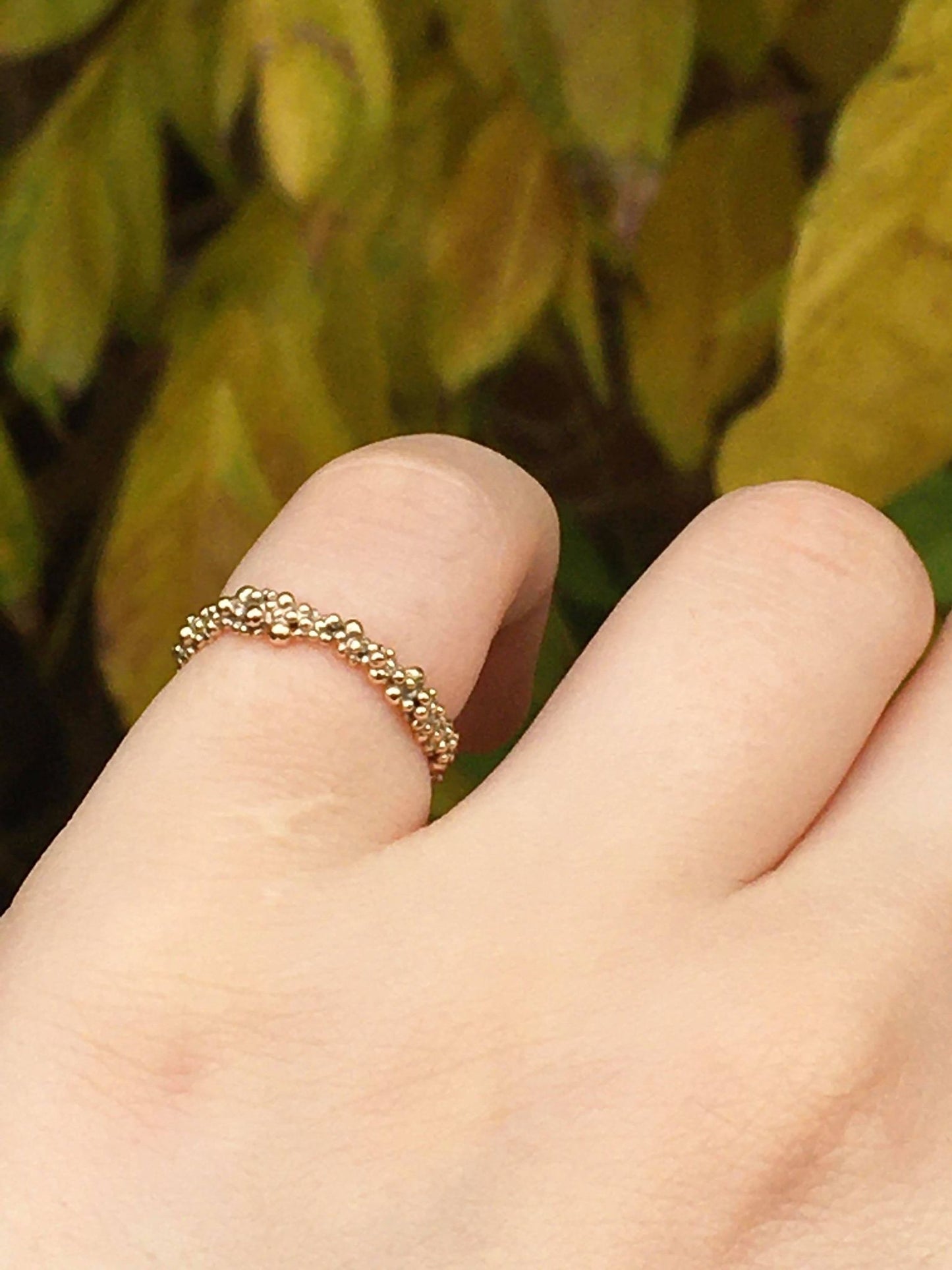 Imogen Ring - Sterling Silver or 9ct Gold Granulation Ring